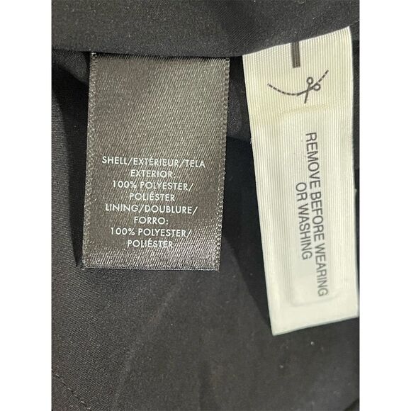 Ann Taylor Petite Black Fit & Flare Dress Beaded Neckline Size 00P - Picture 11 of 14